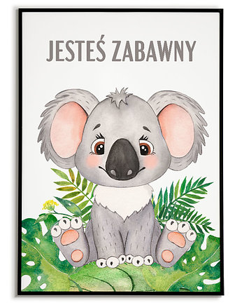 PLAKAT  ZWIERZĄTKA koala dla chłopca, Bajkowe Obrazki