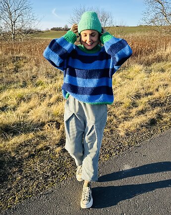 Sztruksowe spodnie baggy, Glucka