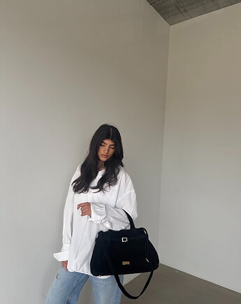 Torebka SCANDI black premium - zamszowa skóra naturalna, paulinaschaedel