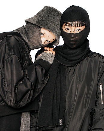 Clear balaclava /  black cashmere, EWE EME
