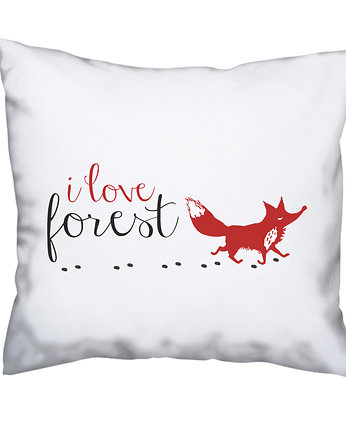 Leśna poduszka. i love forest, las i lis, Love Life and Forest