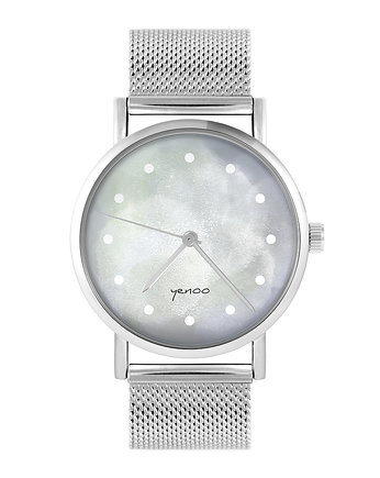 Zegarek - Szary - bransoleta mesh, yenoo