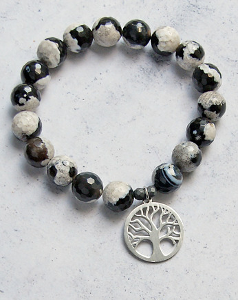 Stal szlachetna & agat :: drzewo życia, kaktusia