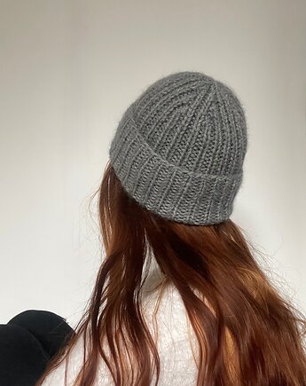 Wełniana czapka z jedwabną podszewką, fumi knits