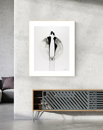 Grafika 40X50 cm wykonana ręcznie, MiniMalArt