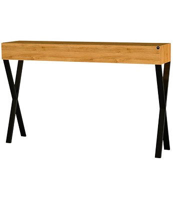 Konsola Dębowa Loft Drewno Lite  75 cm  SKD-285, EMRA WOOD DESIGN