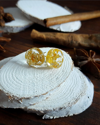 Kolczyki sztyfty okrągłe, Figa handmade accessories