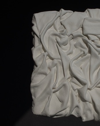 Texture No.1 - rzeźba ścienna, obraz strukturalny 20x20 cm, Qualia Artstudio