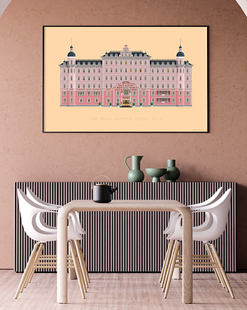 Grand Budapest Hotel - plakat 50x70 cm, minimalmill