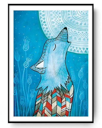Wolf plakat 30x40cm, muamua design