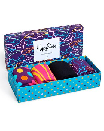 Giftbox 4pack Happy Socks XEC09-055, Happy Socks