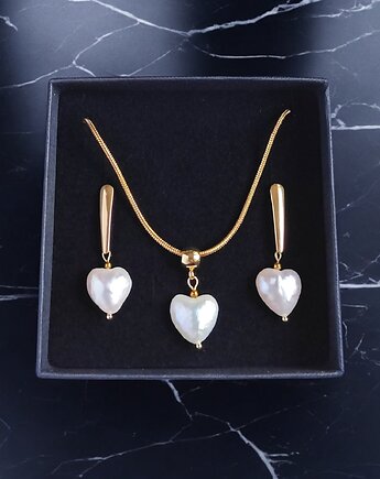 RAZEM TANIEJ! komplet : serce - perła : wyjątkowy prezent PREMIUM, kaktusia