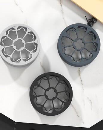 Tunele do uszu 20-100mm gotycka rozeta  / czarne / 14 kolorów, plugi siodłowe, Spirit Of Copper