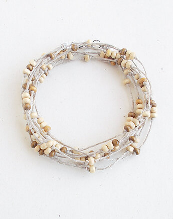 Kolory ziemi Bransoletka lniana NATURE, galeria nuit