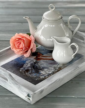 Taca shabby chic, baletnica,  prezent, Monique Art