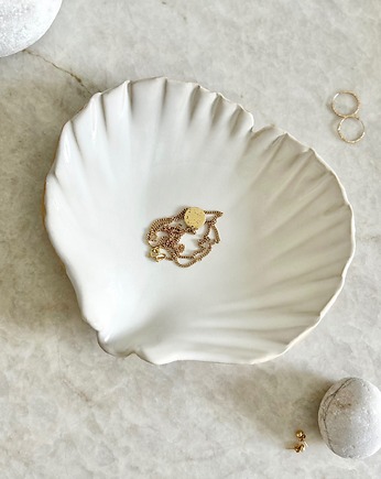 Ceramiczna muszla L - talerzyk na biżuterię, Och ceramika