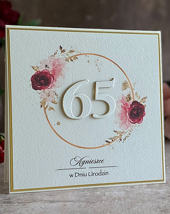 Kartka urodzinowa z kopertą prezentową, BH 50c, Anna Art and Crafts