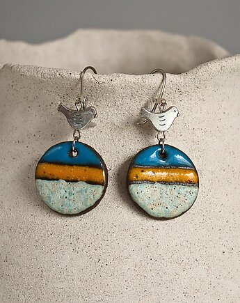 Ceramiczne kolczyki z ptaszkami, U.to ceramika