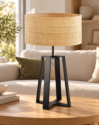 Lampa stołowa rattanowa boho THOR BOHO, LYSNE
