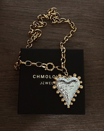 Naszyjnik damski łańcuszek z sercem, Chmolowska Jewellery