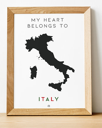 Plakat My heart belongs to ITALY (Włochy) , Moje Metro
