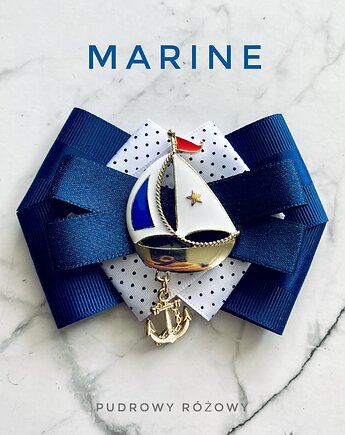 Brosza Marynarska / Żeglarska  Kolekcja MARINE  NEW, Pudrowy Różowy