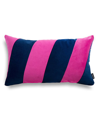 Stripes granatowo różowa poduszka  50x30, Poduszkowcy