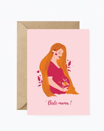 Kartka "Będę mamą", Peprojektuje
