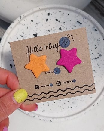 Kolczyki  Gwiazdki Mix&Match, Hellaclay