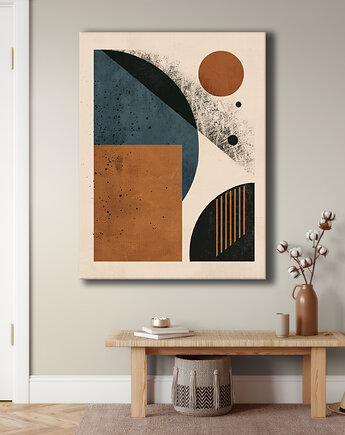 Geometria natury - Obraz na płótnie - Druk Blejtrama, Minimalizm, Loft #68, Black Sapphire Art