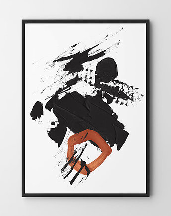 Plakat abstrakcja z miedzianym - różne formaty, HOG STUDIO