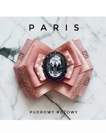 Kolekcja PARIS  z grafiką retro w stylu francuskim, Pudrowy Różowy