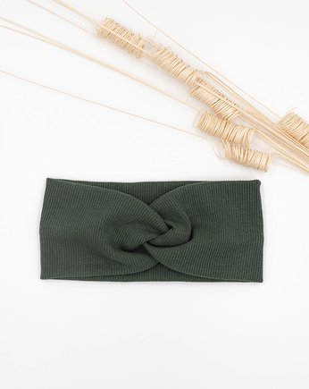 Opaska z dzianiny prążkowanej, wu handmade