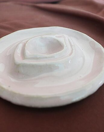 Ceramiczna wagina miseczka na biżuterię, podstawka pod świeczkę tealight, Ceramika Nastawka