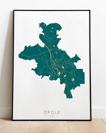 Mapa Opola - plakat, Mappy Maps