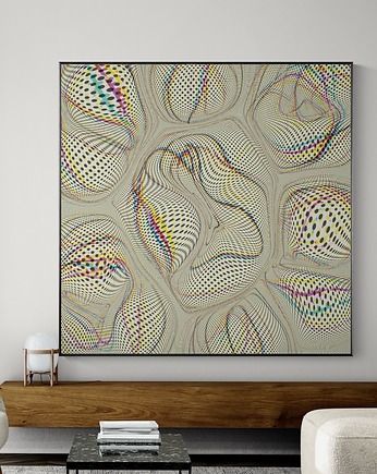 Żywe częstotliwości, autorski graficzny obraz, AAS Art Studio