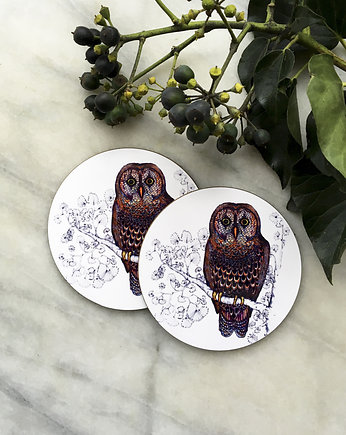 Sowa z Laponii- Podkładki pod kubek, BOSKE