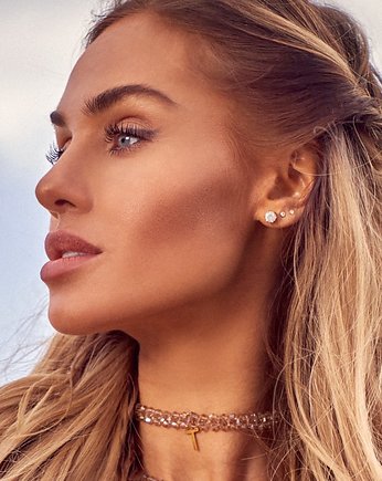 Choker potrójny Tropic Beige