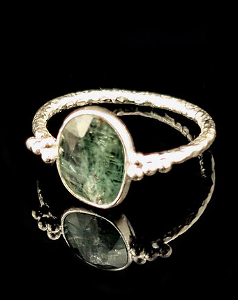 Pierścionek subtelle- akwamaryn, Pracownia Neores