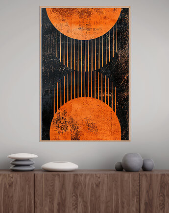 Geometria natury - Plakat, druk - Minimalizm, Boho, Loft #16, Black Sapphire Art