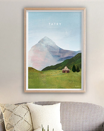 Plakat Tatry - bacówka, minimalmill