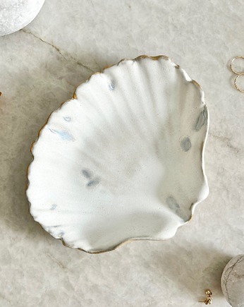 Ceramiczna muszla L  - talerzyk na biżuterię, Och ceramika