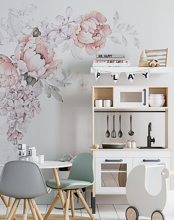 Naklejka "Pink peonies-bouquets", Make My Wall 