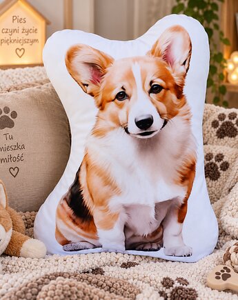 Poduszka piesek przytulanka piesek corgi maskotka pluszowy corgi, Uszyciuch