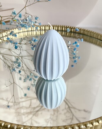 Świeca ekologiczna sojowa dekoracyjna jajko wielkanocne jasny niebieski, Coccola JEWELLERY