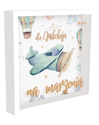 Ramka Skarbonka - Na marzenia - samolot, Ramka Skarbonka