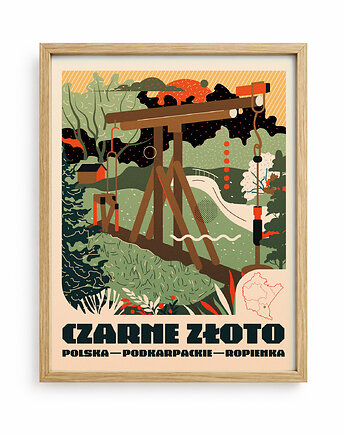 Plakat Czarne złoto, Ewelina Gąska