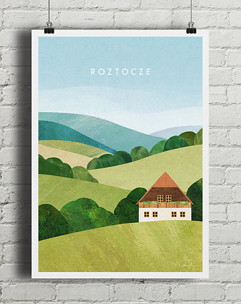 Plakat Roztocze - Zielona Kraina, minimalmill