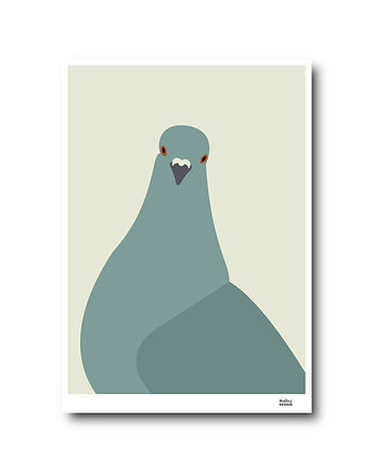 Plakat A4 Gołąb Baronowa, Hultaj Design