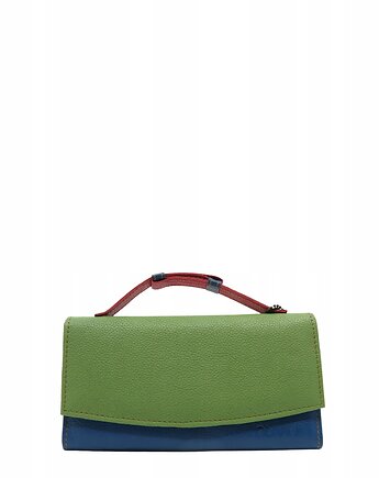 Portfel damski skórzany ze skrawków rączka dużo przegródek eko OLIVKA, Olivka Warsaw